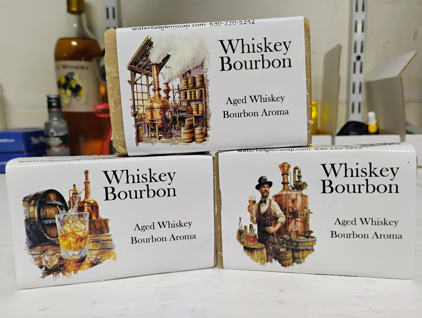 Whiskey Bourbon Bar Soap