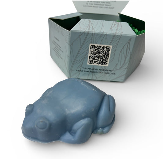 Bob, blue lavender Soap Frog