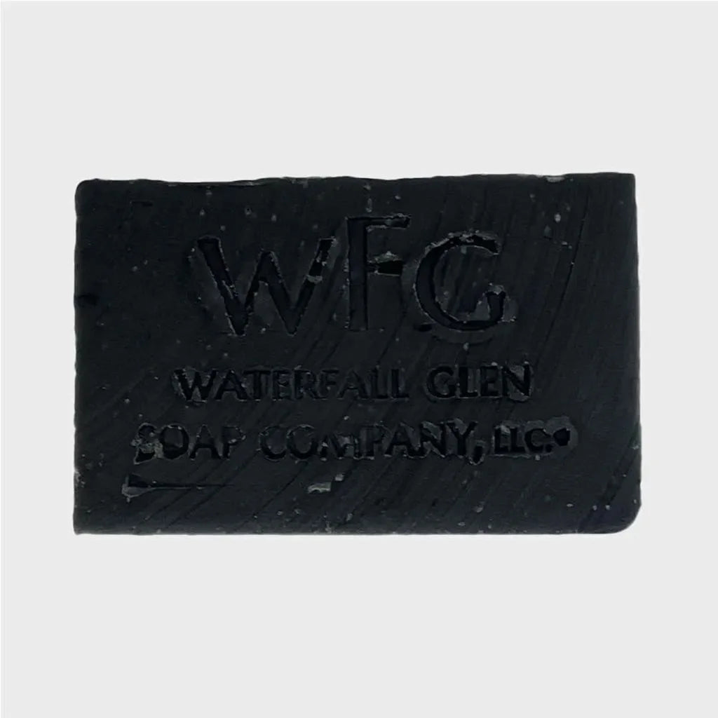 black colored pitch black bar soap