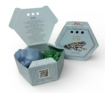 Bob, blue lavender Soap Frog