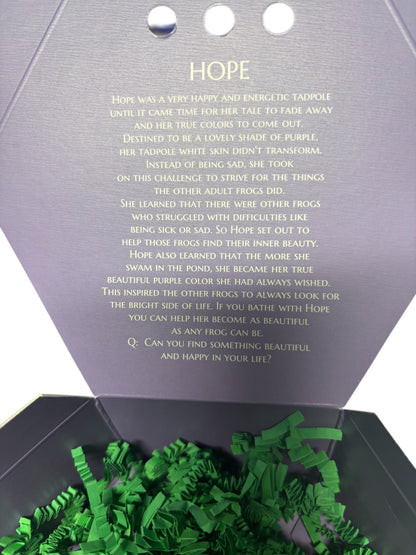 Hope, the green tea & pear Soap Frog