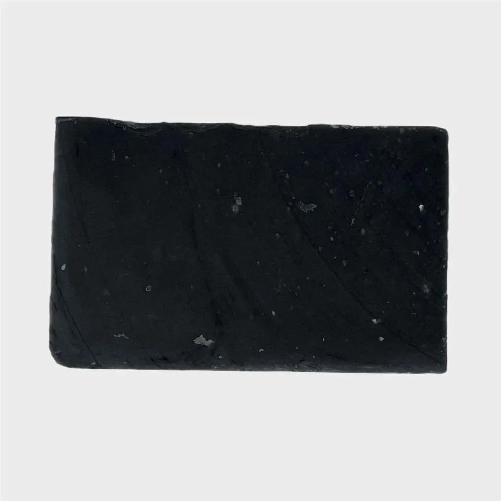 black colored pitch black bar soap